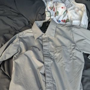 Gray Button Down Shirt